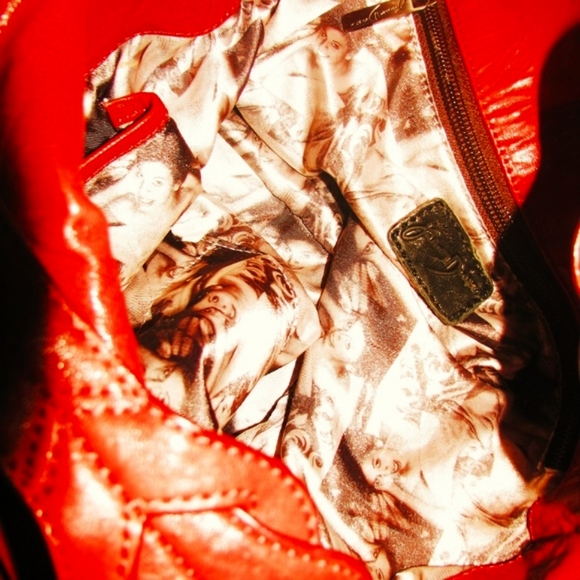 JUNIOR DRAKE Athena RED Imp. Leather HB~NWOT - Picture 8 of 13